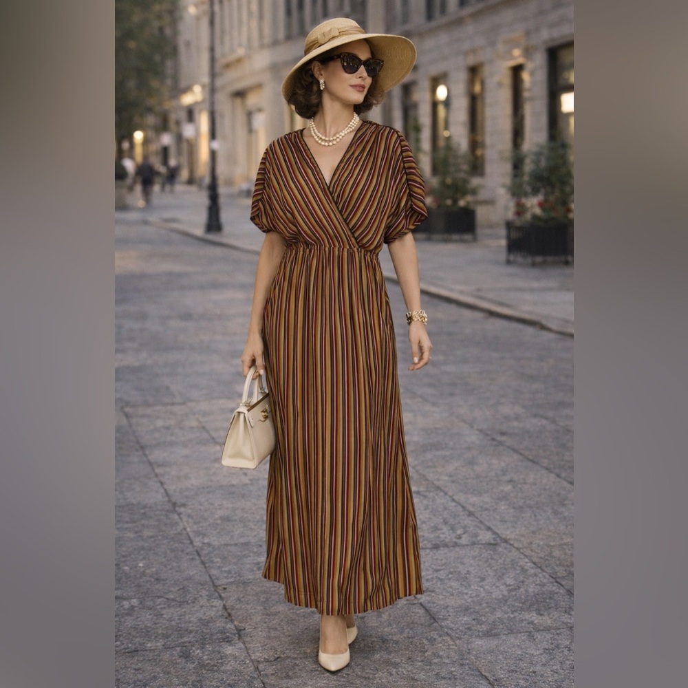 Vintage 1960s Joan Leslie by Kasper Designer Maxi Dress